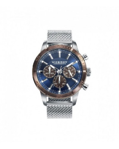 Reloj Viceroy cronómetro caballero acero. - 471175-37