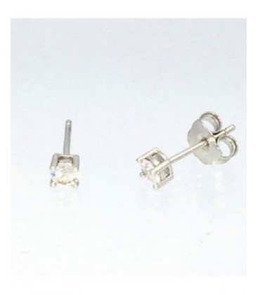 Pendientes de plata y circonitas. - 2021557