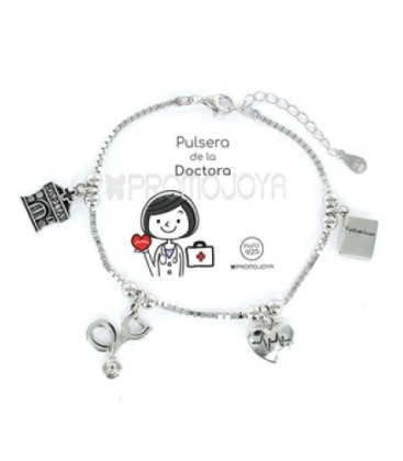 Pulsera plata profesiones Doctora. - 9103047