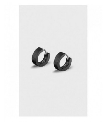 Pendientes Lotus de acero negro de caballero. - LS2160-4/5