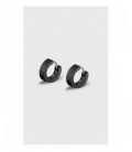 Pendientes Lotus de acero negro de caballero. - LS2160-4/5