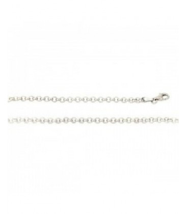 Cadena de plata tipus rolo (3 mm) . - CARR380
