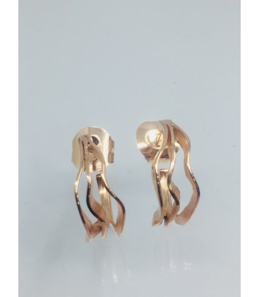 Arrecades plata amb bany rosa. - K0026E