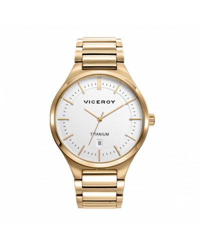 Rellotge Viceroy cavaller caixa i braçalet titani daurat. - 471237-07