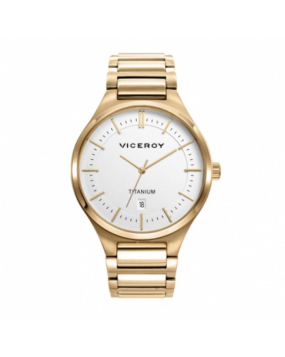 Reloj Viceroy caballero caja y brazalete titanio dorado. - 471237-07