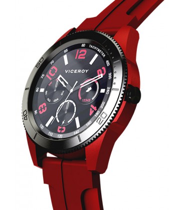 Reloj Viceroy caballero smart de aluminio rojo. - 41113-70