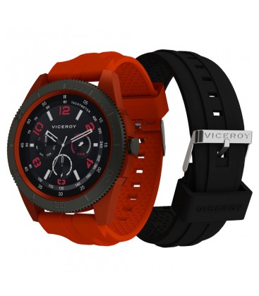 Reloj Viceroy caballero smart de aluminio rojo. - 41113-70