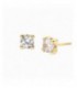 Pendientes oro 18 kilates circonita 4 garras. - 61A  1903/5