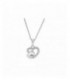 Penjoll de plata en forma de cor amb circonites. - LAD7054CL