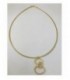 Colgante de plata chapada en oro. - C-101G