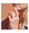Anillo plata rodiada panot. - ANJ006P