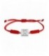 Pulsera de plata y macramé rojo panot de Barcelona. - PUJ006PMR