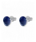 Pendientes plata de criscal azul indigo. - ARRJ005I