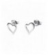Pendientes de plata en forma de corazón. - ARRM063