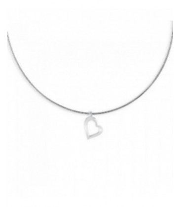 Colgante de plata en forma de corazón. - PERM063P