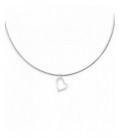 Colgante de plata en forma de corazón. - PERM063P