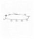 Polsera de plata amb 9 cors penjant. - PUR2027