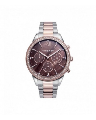 Reloj Viceroy multifunción para mujer bicolor IP rosa. - 401262-43