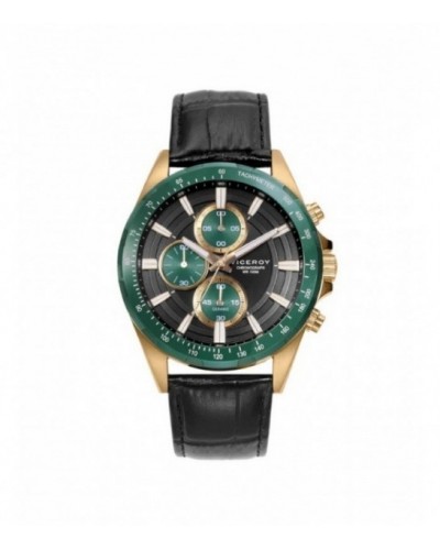 Reloj Viceroy cronómetro de acero dorado. - 401337-57