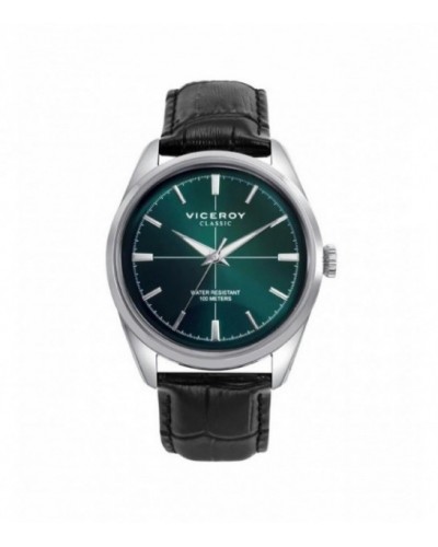 Reloj Viceroy para hombre con correa de piel negra. - 401375-67