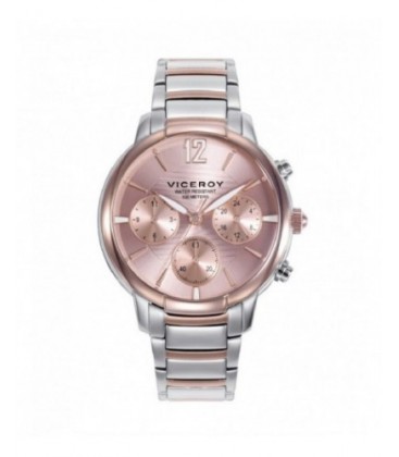 Reloj Viceroy multifunción para mujer bicolor IP rosa. - 401206-75