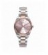 Reloj Sandoz de acero bicolor IP rosa para mujer. - 81384-75