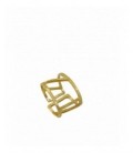 Anillo de plata chapada en oro. - S-040(Q)G