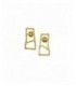 Arrecades d`argent xapat en or. - B-040(Q)G/P