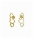Pendientes de plata chapada en oro. - B-084G/P4