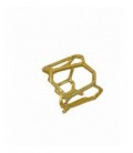 Anillo de plata chapada en oro. - S-084G
