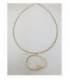 Colgante de plata chapada de oro con perla. - C-040(R)G/1