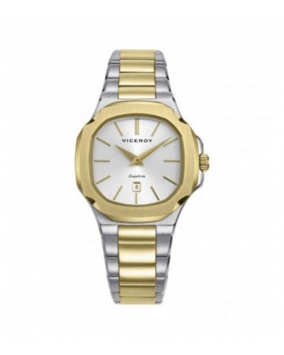 Reloj Viceroy de acero bicolor IP dorado para mujer. - 45110-87