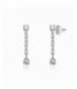 Pendientes plata largos con circonitas ideal para novias. - 2024975