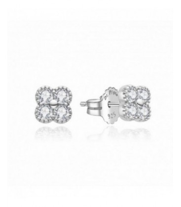 Pendientes de plata con circonitas. - 2024734