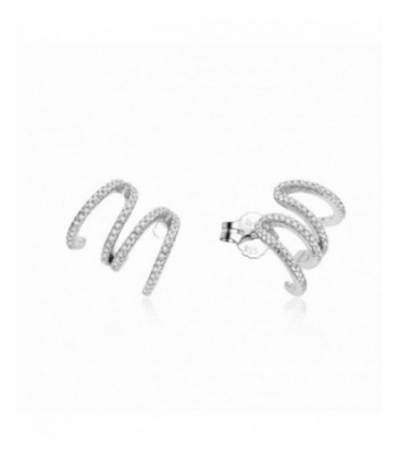 Pendientes de plata con circonitas. - 2025038