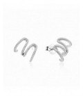 Pendientes de plata con circonitas. - 2025038