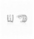 Pendientes de plata tipo multi aros circonitas. - 2025064