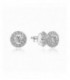 Pendientes de plata rodiada con circonitas. - 2025324