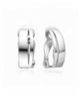 Arracades de plata rodiada amb tanca de clip. - 2025200