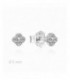 Pendientes de plata rodiada con circonitas. - 2025360