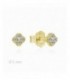 Pendientes de plata chapada con circonitas. - 2025361