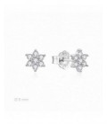 Pendientes de plata rodiada con circonitas. - 2025362/8