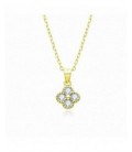 Colgante de plata chapada con circonitas. - 2031428