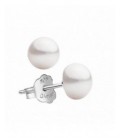 Pendientes de plata y perla natural de 7mm de agua dulce. - 2022397/7