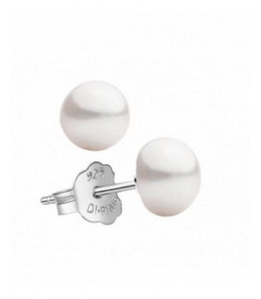 Arracades de plata i perla natural de 8mm d´aigua dolça. - 2022397/8
