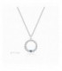 Colgante de plata con circonita color azul. - 2031504/AG