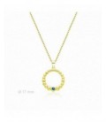 Colgante de plata chapada con circonita azul. - 2031505/AG