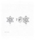 Pendientes plata en forma de estrella con circonitas. - 2025362/9
