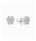 Pendientes plata huella de perro con circonitas. - 2025390