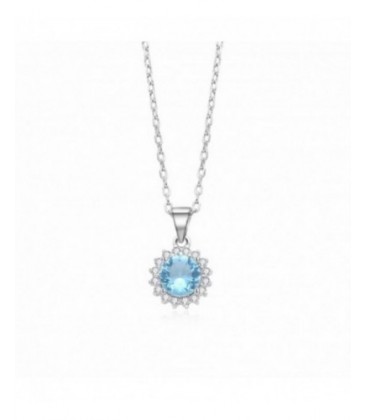 Colgante de plata con piedra azul. - 2031318/AG